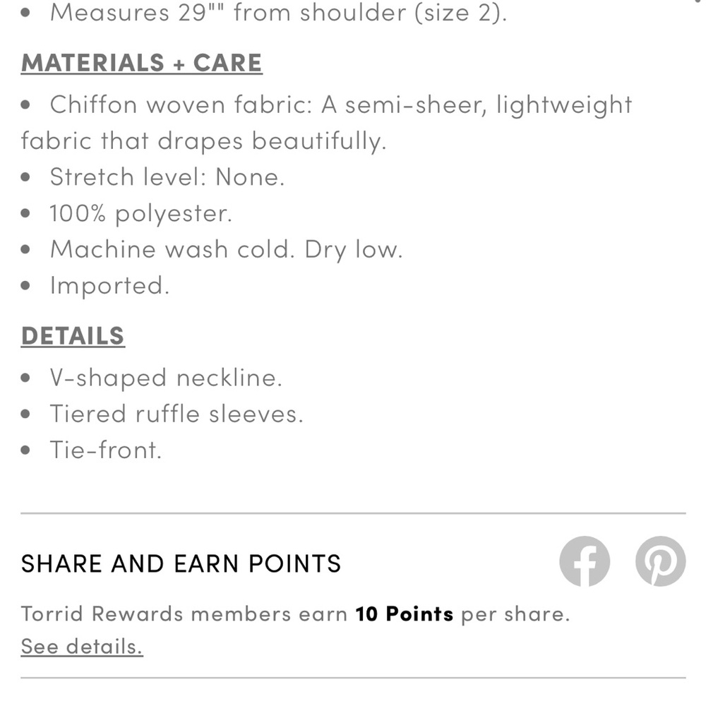 Torrid Animal Print Ruffle Blouse - Picture 5 of 7